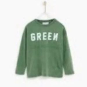 Zara Boys Shirt, green size 11/12